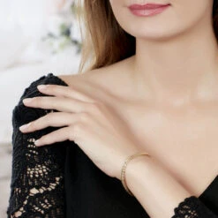 Bracelet Jolien Maille Spiga Or Jaune -Mode Bijouterie Magasin B3BFJW002Z model0