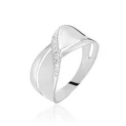 Bague Camomille Or Blanc Diamant