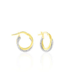 Créoles Maelia Or Bicolore