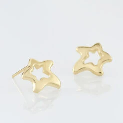 Boucles D'oreilles Puces Alphonsine Etoile De Mer Or Jaune 6 Boucles D'oreilles Puces Alphonsine Etoile De Mer Or Jaune -Mode Bijouterie Magasin B3OFJW00CM view2