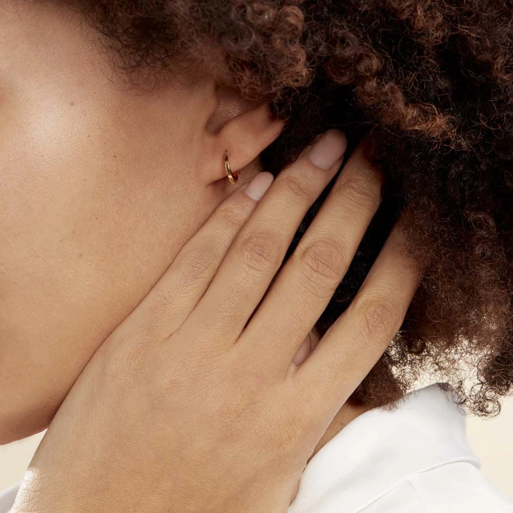 Créoles Thyrza Or Jaune 4 Créoles Thyrza Or Jaune – Image 4