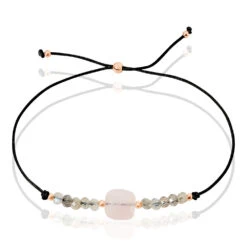 Bracelet Abinaya Argent Blanc Quartz