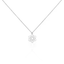 Collier Eudeline Argent Blanc