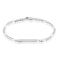 Bracelet Identité Argent Blanc Vivian
