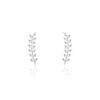 Bijoux D'oreilles Folia Argent Blanc
