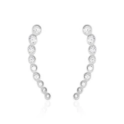Bijoux D'oreilles Zoiaae Argent Blanc Oxyde De Zirconium