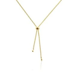 Collier Hollie Acier Jaune