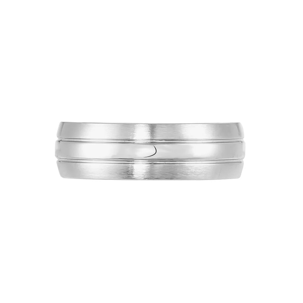 Bague Acier Blanc John 2 Bague Acier Blanc John – Image 2
