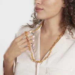 Collier Sautoir Cososus Ambre 6 Collier Sautoir Cososus Ambre -Mode Bijouterie Magasin FXCFXIY126 model0