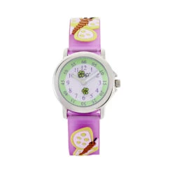 Montre Upp Papillon Vert Et Parme