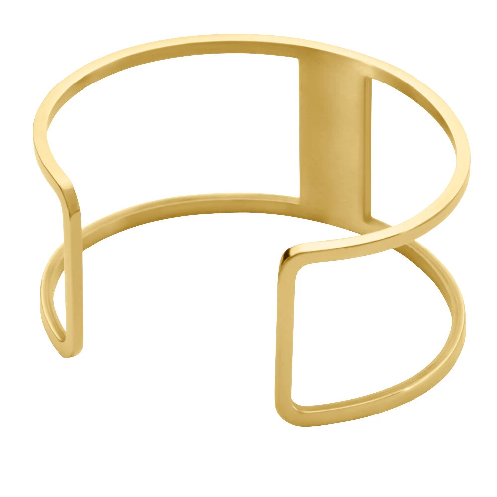 Bracelet Manchette Acier Doré Maria 2 Bracelet Manchette Acier Doré Maria – Image 2