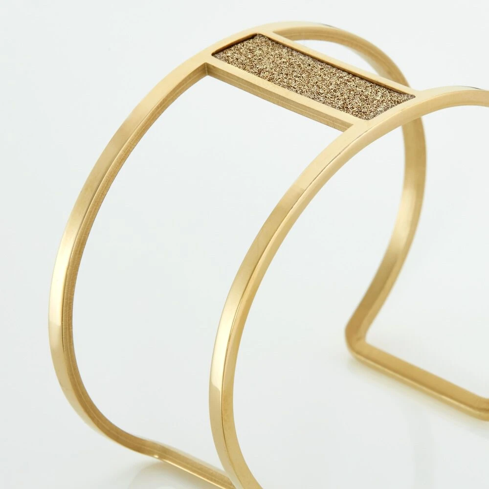 Bracelet Manchette Acier Doré Maria 3 Bracelet Manchette Acier Doré Maria – Image 3